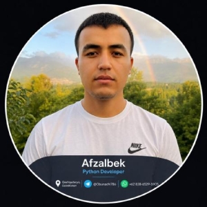 afzalbekpythondeveloper