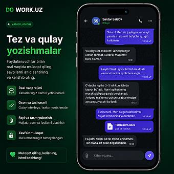 Dowork.uz’da Xabarlar bo‘limi yangilandi