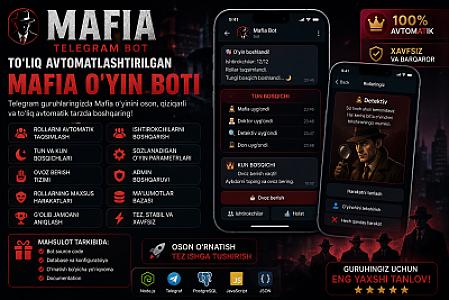 Mafia Telegram Bot — готовый автоматизированный игровой бот