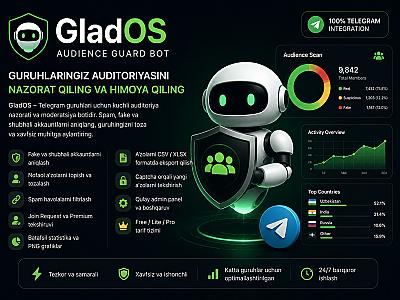 GladOS — бот для контроля аудитории и модерации Telegram-групп