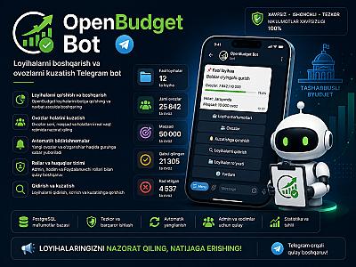 OpenBudget Bot — Telegram-бот для управления проектами и голосами