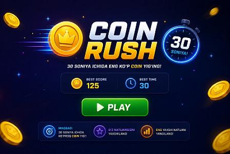 Coin Rush — игра по сбору монет
