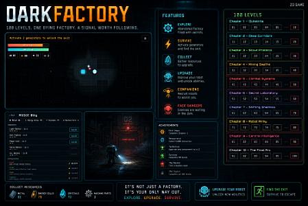 DARK FACTORY — 2D Sci-Fi игра на выживание