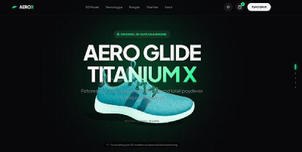 👟 MOTION — Premium Krossovka Brendi uchun 3D Scroll-Motion Sayti
