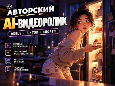 Авторский AI-видеоролик для Reels / TikTok / Shorts