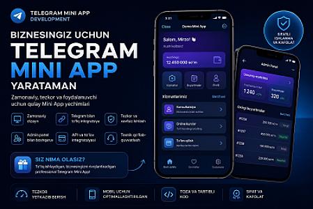 Разработка Telegram Mini App под ключ