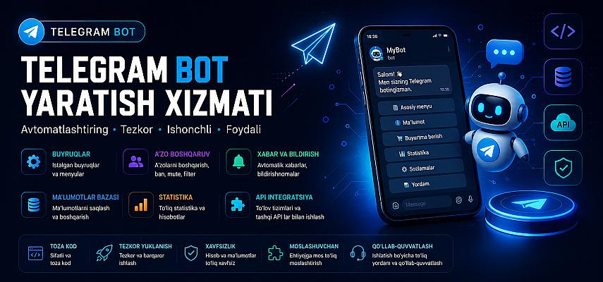 Разработка Telegram-ботов под ключ