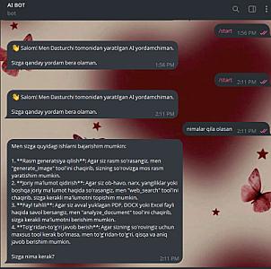 Tayyor Telegram bot kodi (Groq/Gemini API)