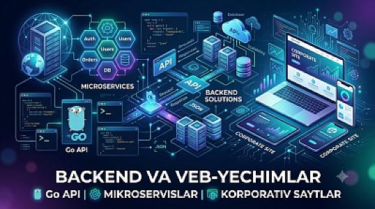 Бэкенд и веб-решения: Go API, микросервисы, ERP и CRM системы, корпоративные сайты