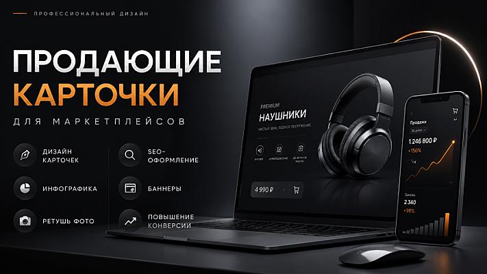 Привлекательные карточки товаров для маркетплейсов