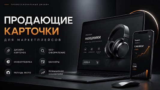 Привлекательные карточки товаров для маркетплейсов