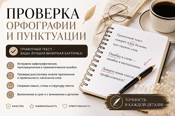 Профессиональная корректура текстов