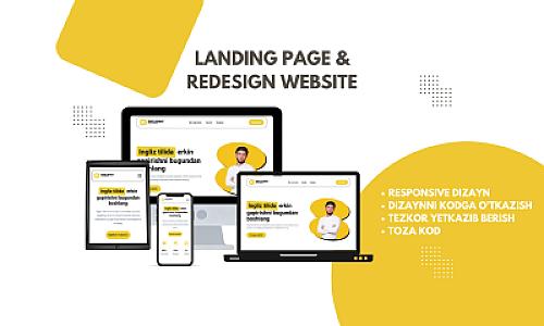 Landing Page Yaratish | Design to Code
