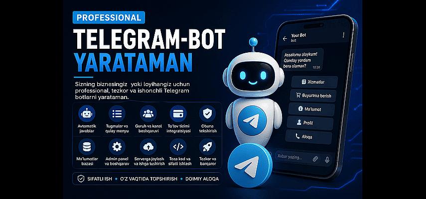 Профессионально разработаю Telegram-бота