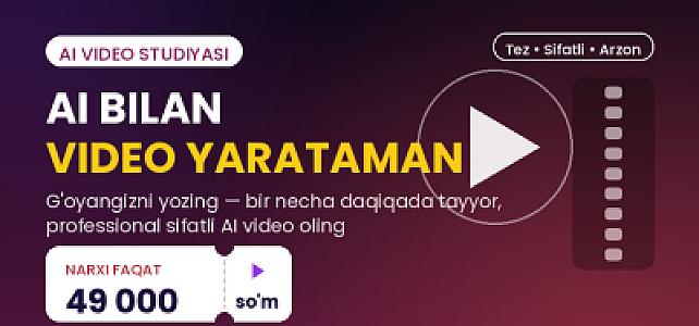 AI YORDAMIDA HAR XIL VIDEO YARATISH