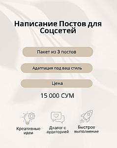 Качественные тексты и посты для вашего блога или паблика (3 поста)