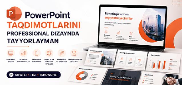 Canva orqali taqdimotlarni tayyorlab beraman