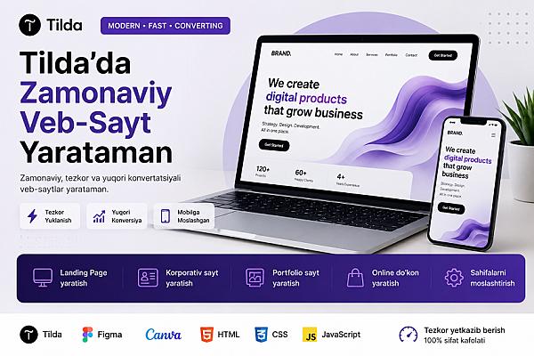 Portfolio Website on Tilda