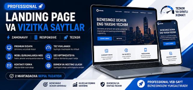 Landing Page va Vizitka