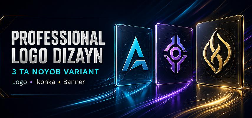 Logo, ikonka, reklama bannerlari va professional rasmlar yarataman