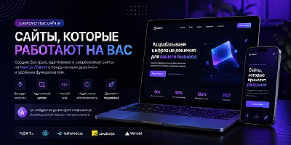 Современный сайт под ключ на Next.js / React