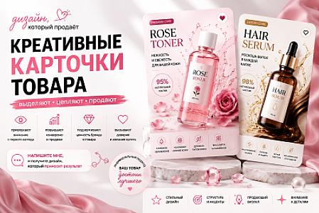 Привлекательные карточки товаров для маркетплейсов
