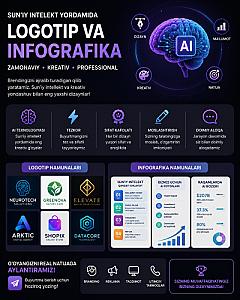 🤖 Sun’iy intellekt yordamida LOGOTIP va INFOGRAFIKA tayyorlayman