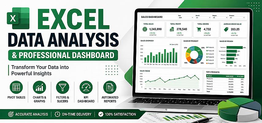 Excel-анализ данных и создание профессиональных дашбордов