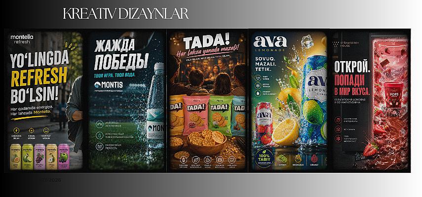 Mahsulot uchun kreativ reklama dizayni tayyorlayman.