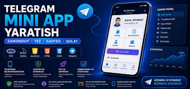Разработка Telegram Mini App под ключ