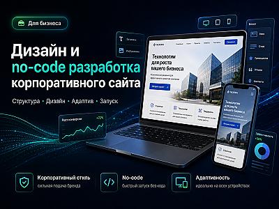 Korporativ sayt dizayni va no-code dasturlash
