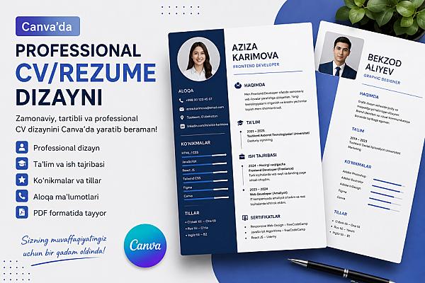 Canva’da CV dizayni yaratish