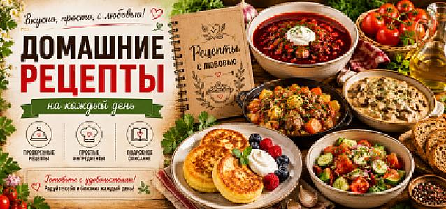 Рецепты домашних блюд в PDF