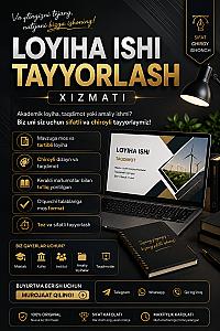 Loyiha ishi tayyorlash xizmati