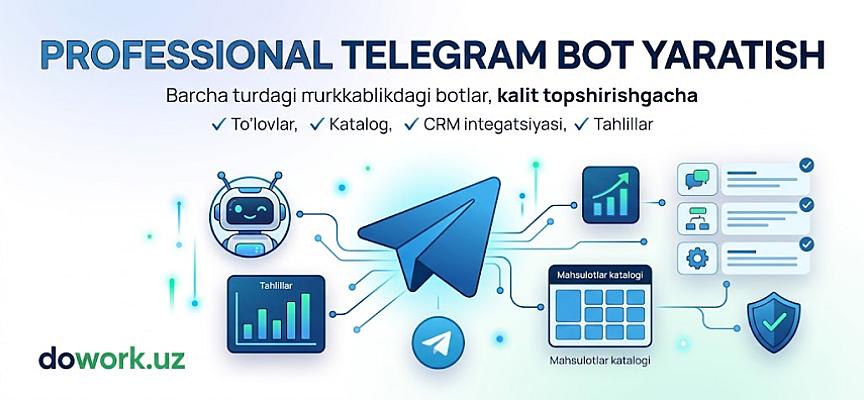 Telegram bot yaratish