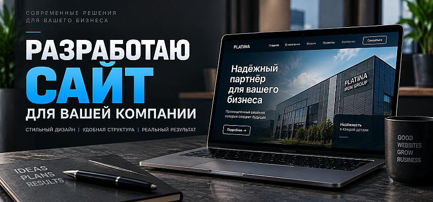 Создание сайта под ключ для вашего бизнеса