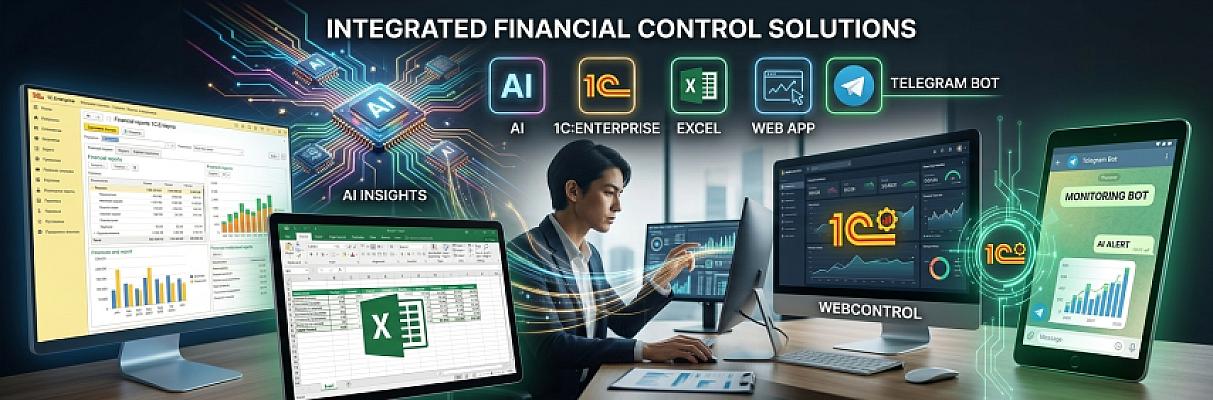 Финансовый контролер: AI, 1C, Excel, Web App, Telegram Bot