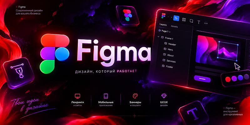 Figma’da zamonaviy sayt maketini yaratib beraman