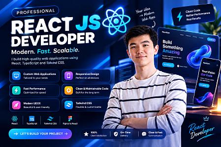 React va TailwindCss bilan zamonaviy sayt