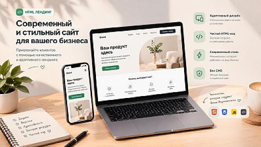 HTML’da oddiy landing page yaratish