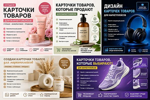 Marketpleyslar uchun sotiladigan tovar kartochkalarini yaratish