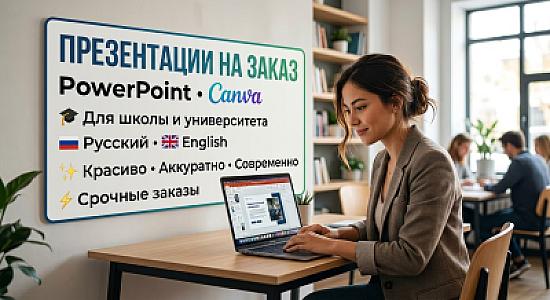 Создам профессиональную презентацию в PowerPoint или Canva