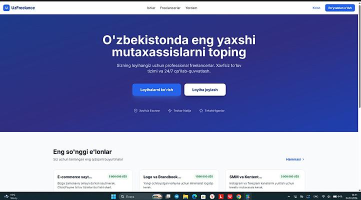 Zamonaviy veb-saytlar va Telegram botlar yaratish