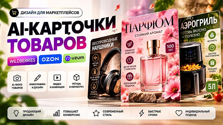 Продающие AI-карточки товаров для WB и Ozon