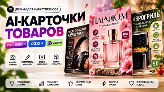 Продающие AI-карточки товаров для WB и Ozon