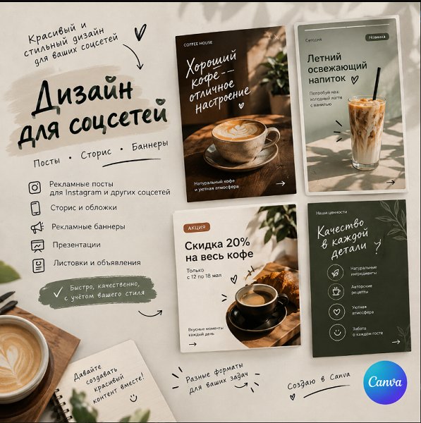 Дизайн в Canva: посты, сторис, баннеры, презентации и реклама