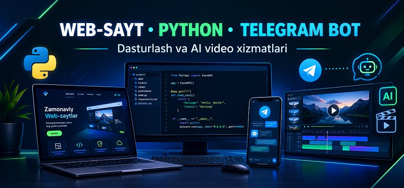 Разработка ПО, сайтов и AI-видео