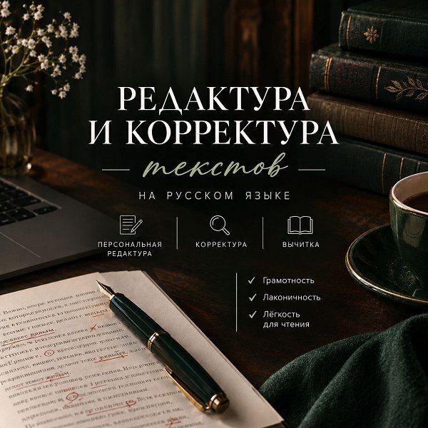 Профессиональная редактура, корректура и вычитка текстов на русском языке/