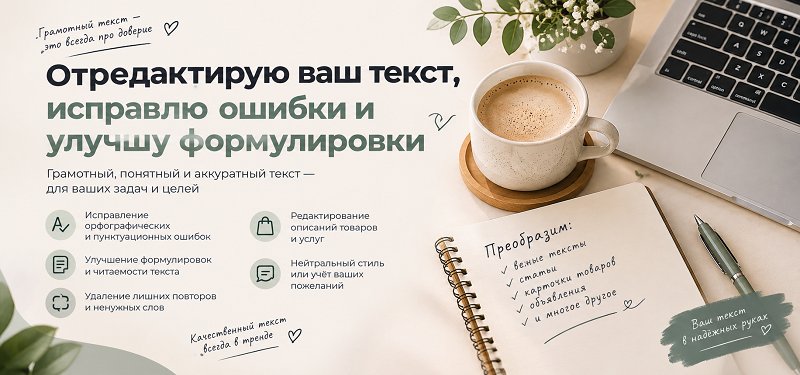 Отредактирую ваш текст, исправлю ошибки и улучшу формулировки