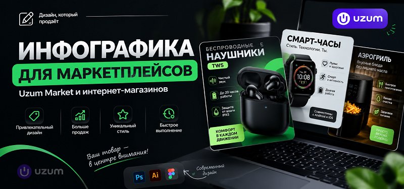 Создание инфографики для Uzum Market